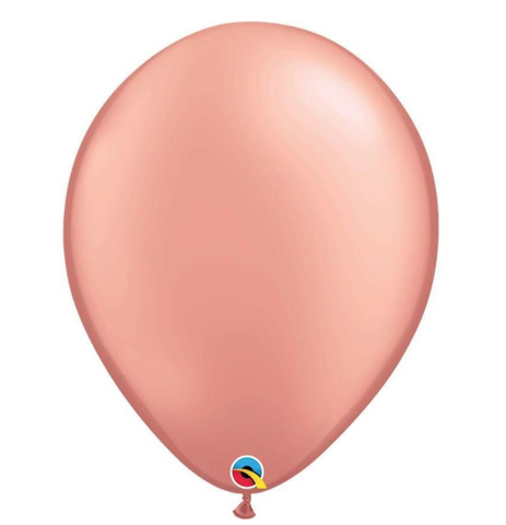 Pearl Rose Gold Latex Balloons Pack of 25