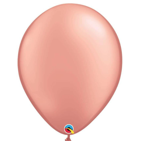 Pearl Rose Gold Latex Balloons Pack of 25