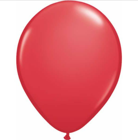 Standard Red Latex Balloons Bag of 25