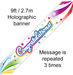 Foil Banner Congratulations