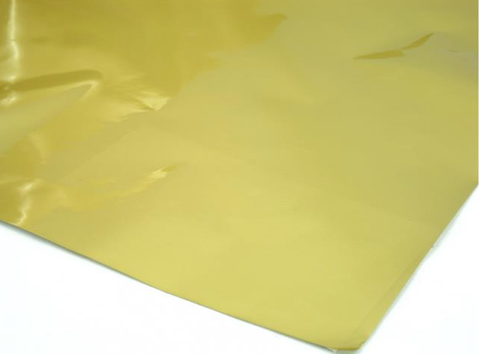 Cellophane Sheet Solid Colour Gold
