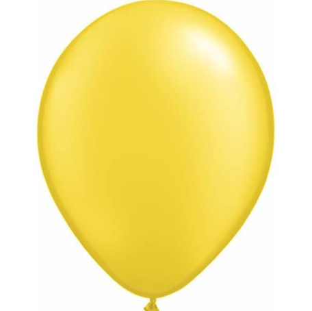Pearl Citrine Yellow Latex Balloons Pack of 25