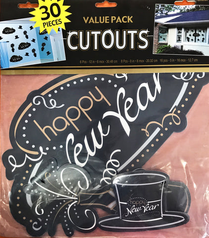 Value Pack Cutouts Happy New Year