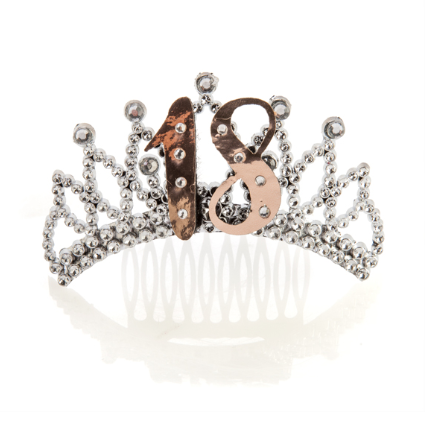 Tiara 18th Rose Gold/Silver