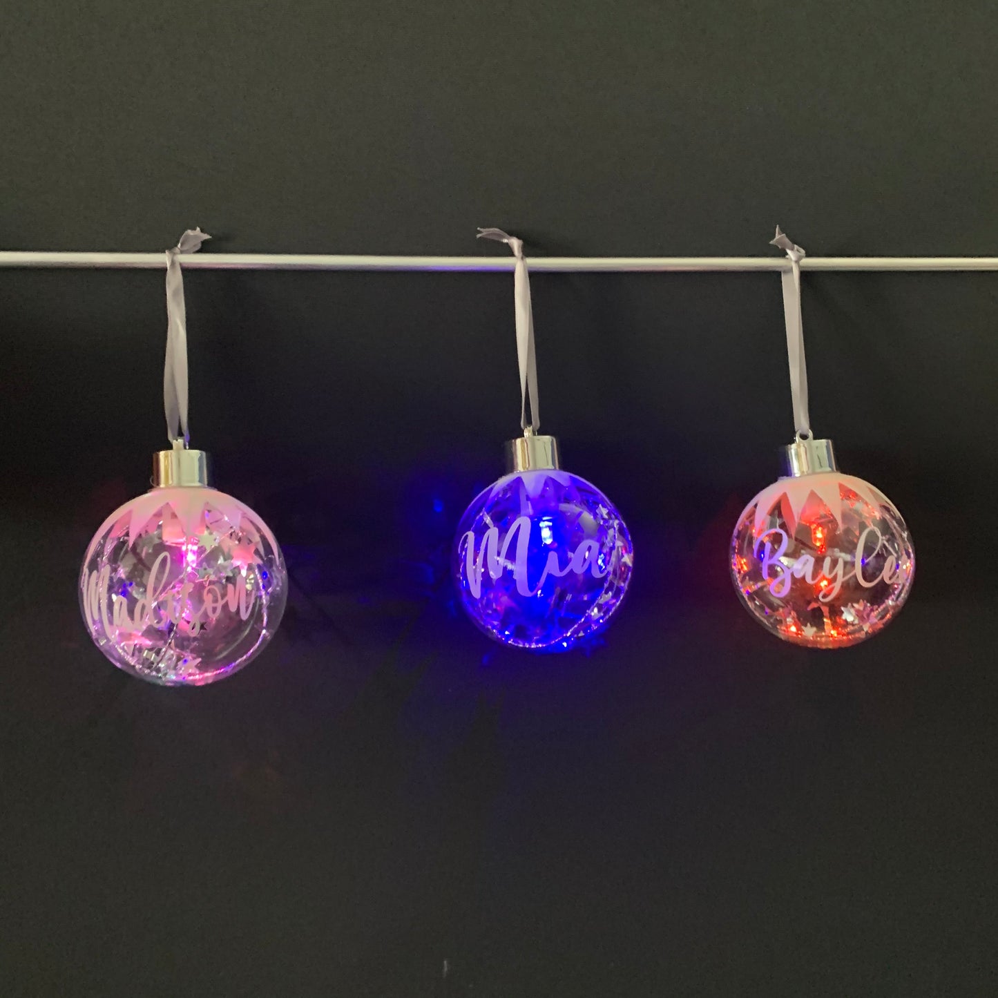 Personalised LED Colour-Changing Bauble