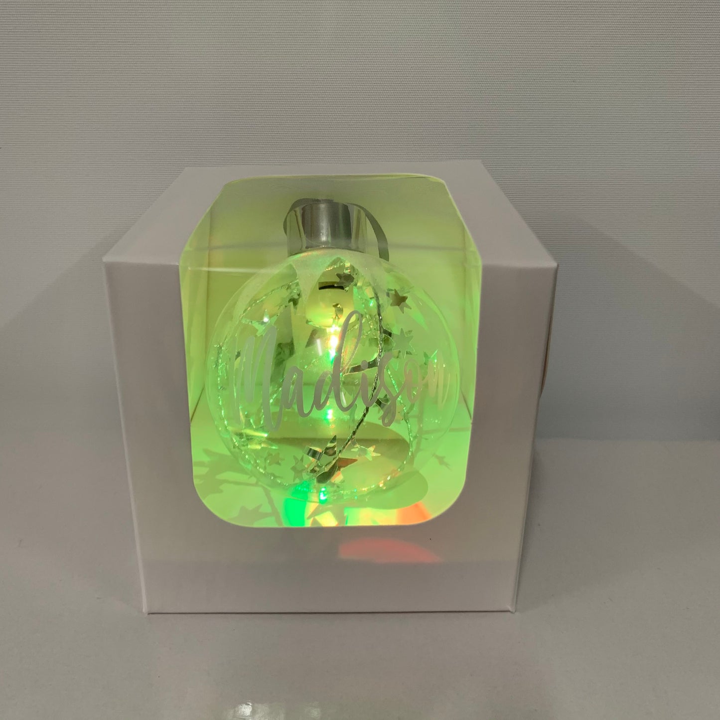 Personalised LED Colour-Changing Bauble