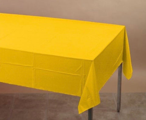 Plastic Tablecover Yellow