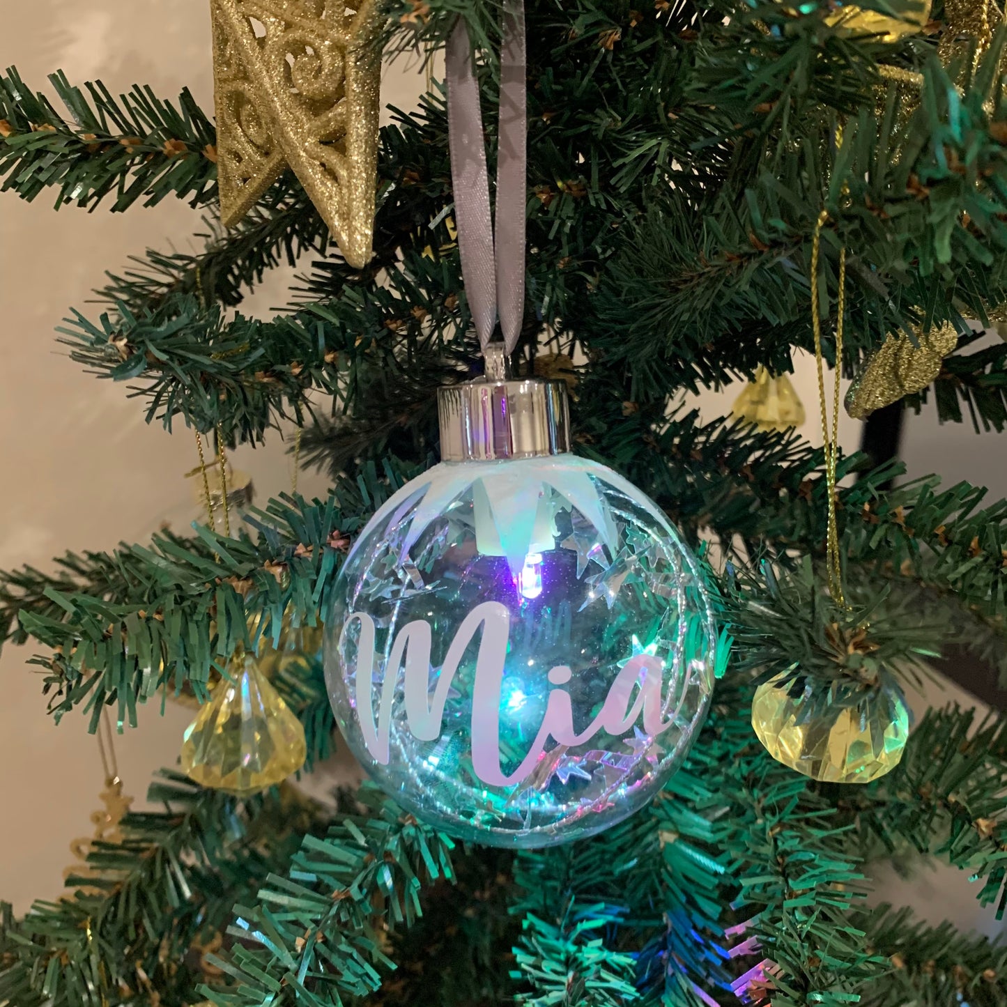 Personalised LED Colour-Changing Bauble