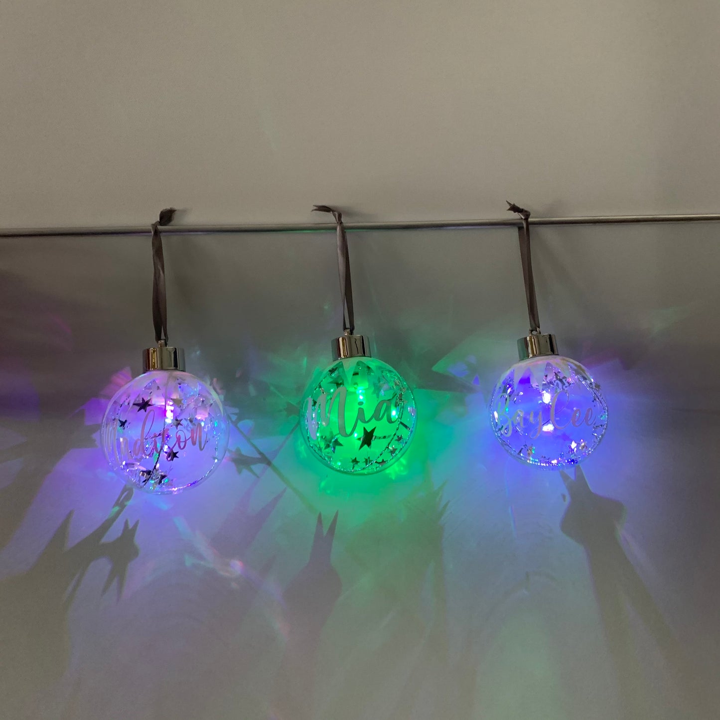 Personalised LED Colour-Changing Bauble