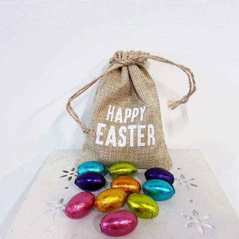 Easter eggs + cute calico bag