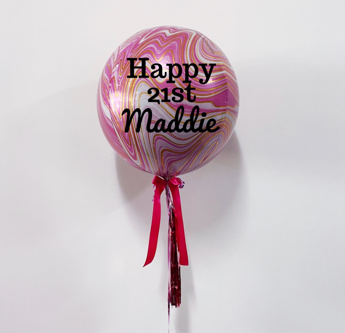 Personalised Marbled Orbz Balloon