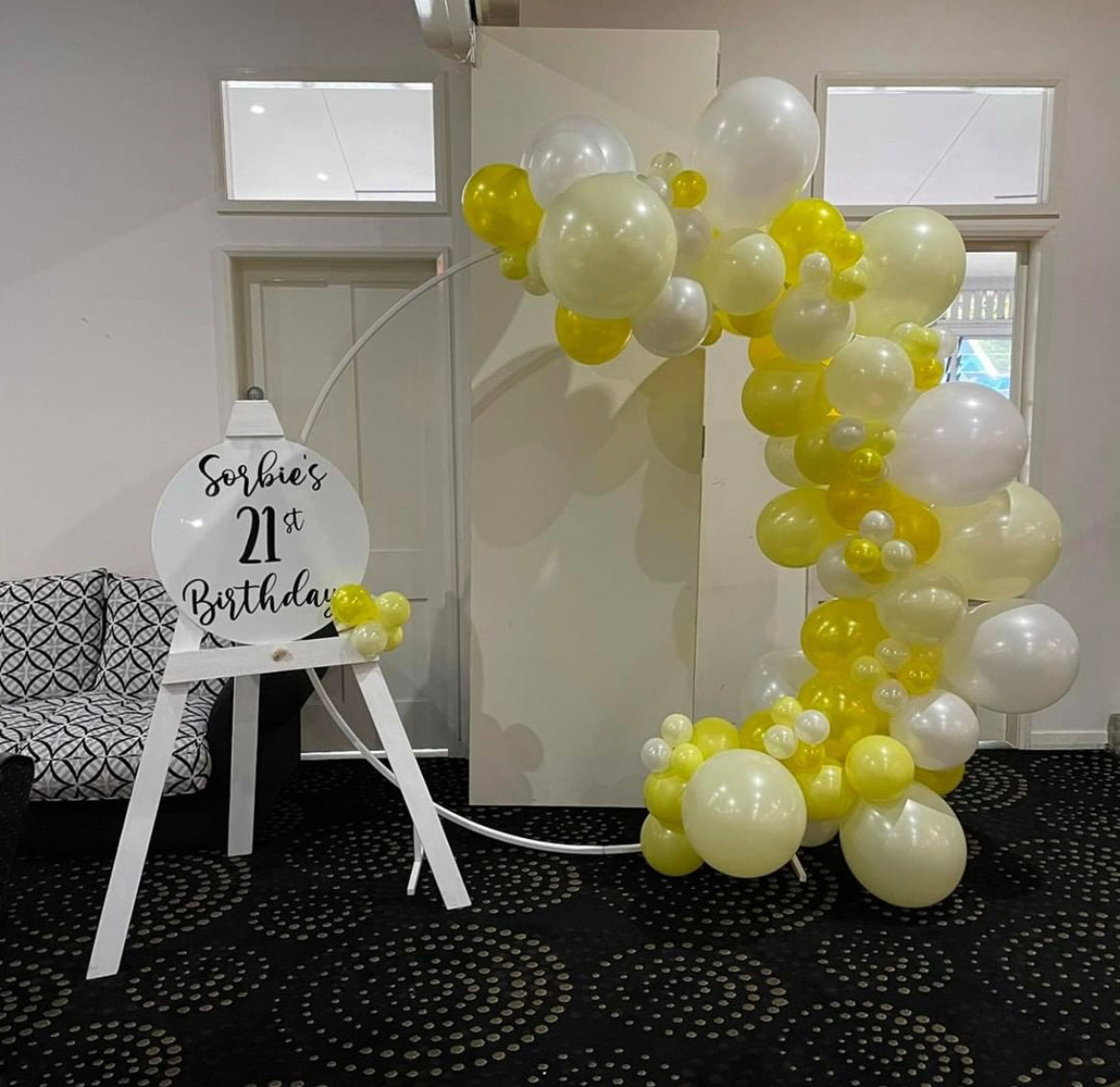 2m Hoop with Balloon Garland