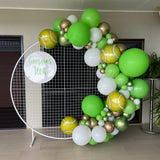 2m Round Mesh Backdrop with Balloon Garland