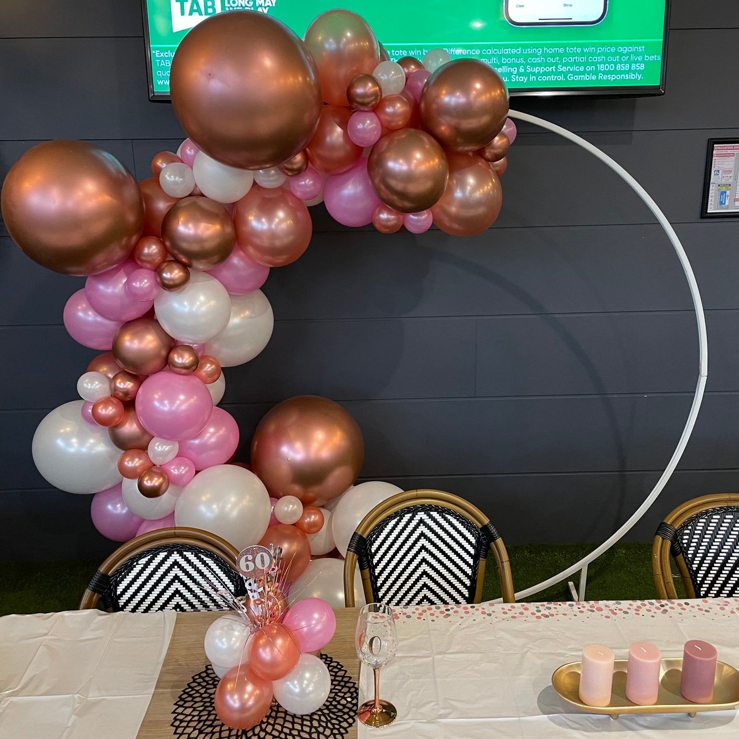 2m Hoop with Balloon Garland